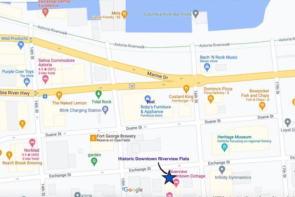 אסטוריה Historic Downtown Riverview Flat, No 3 מראה חיצוני תמונה